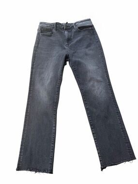 Driftwood Aubrey Faded Jeans Womens 30 Washed Black Stretch Denim fraded edge